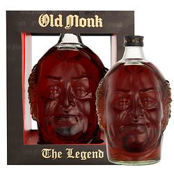 Foto van Old monk the legend rum 1ltr + giftbox