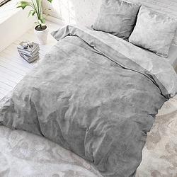 Foto van Sleeptime two toned - grijs dekbedovertrek 1-persoons (140 x 200/220 cm + 1 kussensloop) dekbedovertrek