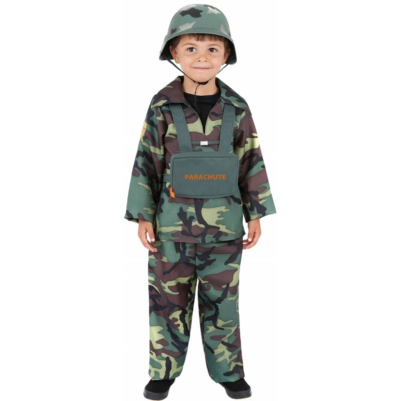 Foto van Stoer leger kostuum voor kinderen 145-158 (10-12 jaar) - carnavalskostuums