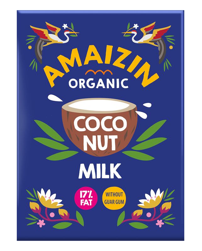 Foto van Amaizin organic coconut milk without guar gum