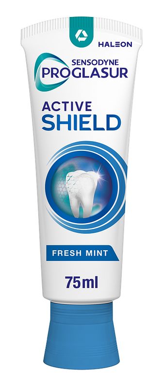 Foto van Sensodyne proglasur actieve shield fresh mint tandpasta