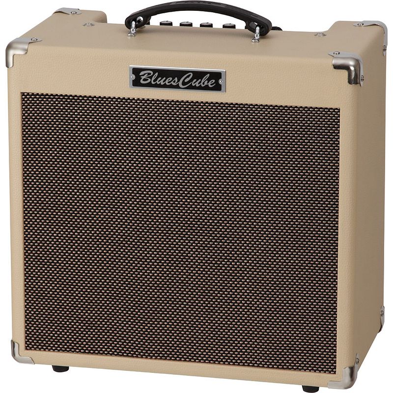 Foto van Roland blues cube hot vintage blond transistorversterker combo