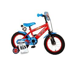 Foto van Volare kinderfiets spider-man - 14 inch - met bidonhouder - inclusief ways bandenplakset