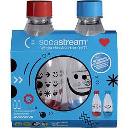 Foto van Sodastream pet-fles pet-flasche 0,5 l duopack kids edition groen, oranje