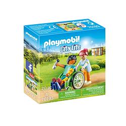 Foto van Playmobil city life patient in rolstoel 70193
