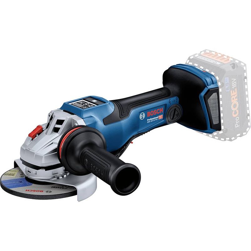 Foto van Bosch professional gws 18v-15 psc 06019h6b02 haakse slijper 125 mm brushless 18 v