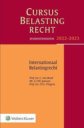 Foto van Studenteneditie cursus belastingrecht internationaal belastingrecht 2022-2023 - c. van raad - paperback (9789013168051)