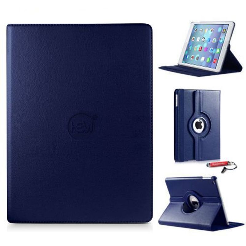 Foto van Ipad air 2 hoes hem donkerblauw hoesjes apple ipad air 2 donkerblauw - ipad hoes, tablethoes