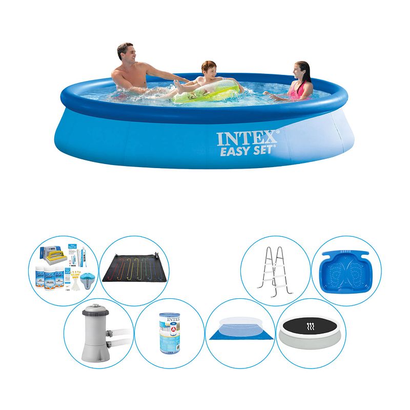 Foto van Deluxe zwembad set - intex easy set rond 366x76 cm