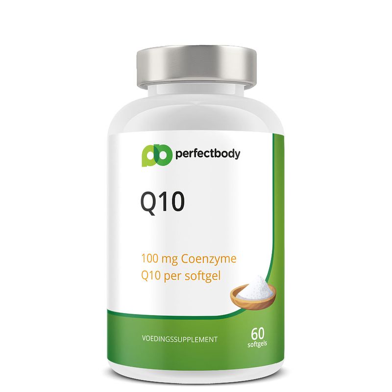 Foto van Perfectbody q10 coenzyme capsules (100 mg) - 60 softgels