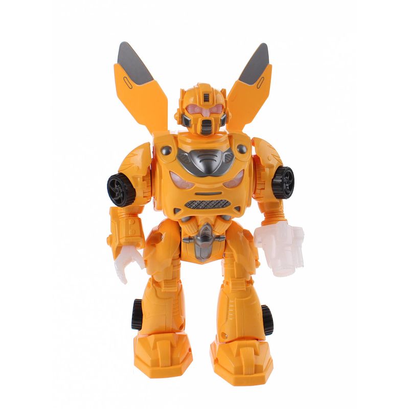 Foto van Jonotoys robot met licht en geluid 22 cm oranje