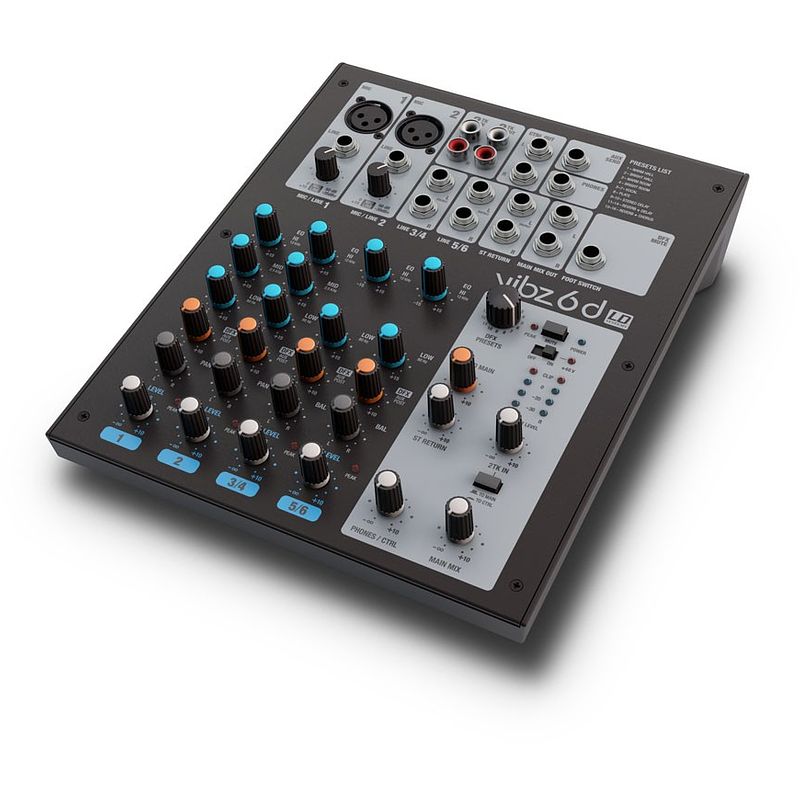 Foto van Ld systems vibz 6 d 6-kanaals mixer met digitale effecten