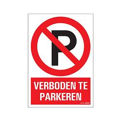 Foto van Pickup - combi-bord 23x33 cm verboden te parkeren