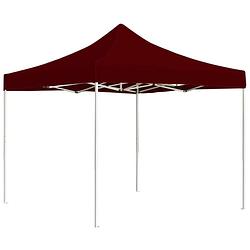 Foto van Vidaxl partytent professioneel inklapbaar 2x2 m aluminium bordeauxrood