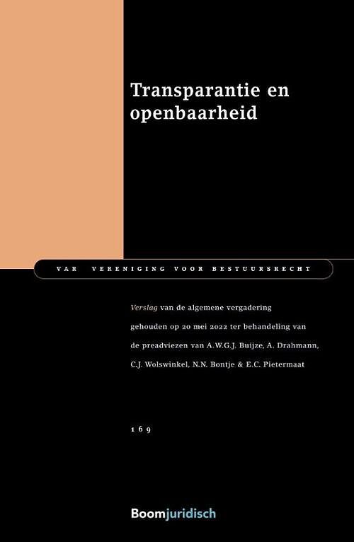 Foto van Transparantie en openbaarheid - paperback (9789462127890)