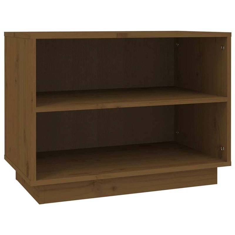 Foto van The living store schoenenkast - houten - 60 x 34 x 45 cm - honingbruin