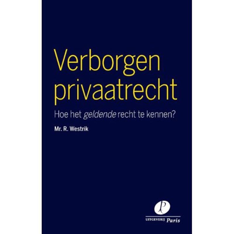 Foto van Verborgen privaatrecht