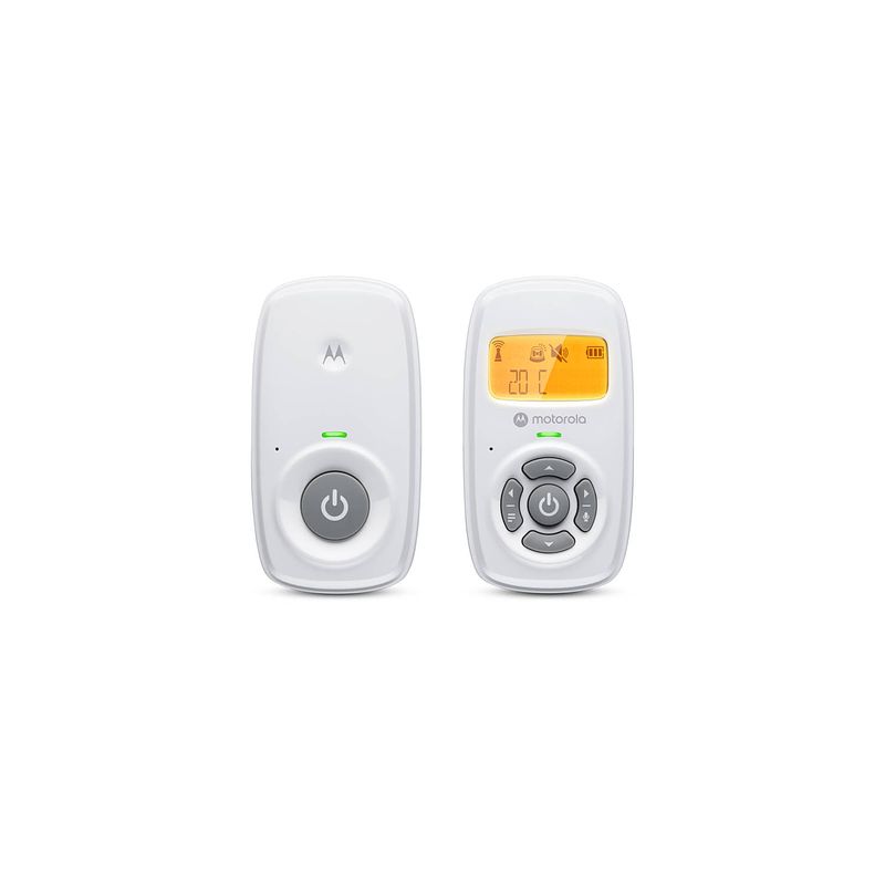 Foto van Motorola nursery babyfoon am24 - audio - hoog gevoelige microfoon - dect technologie - twee-weg communicatie - wit