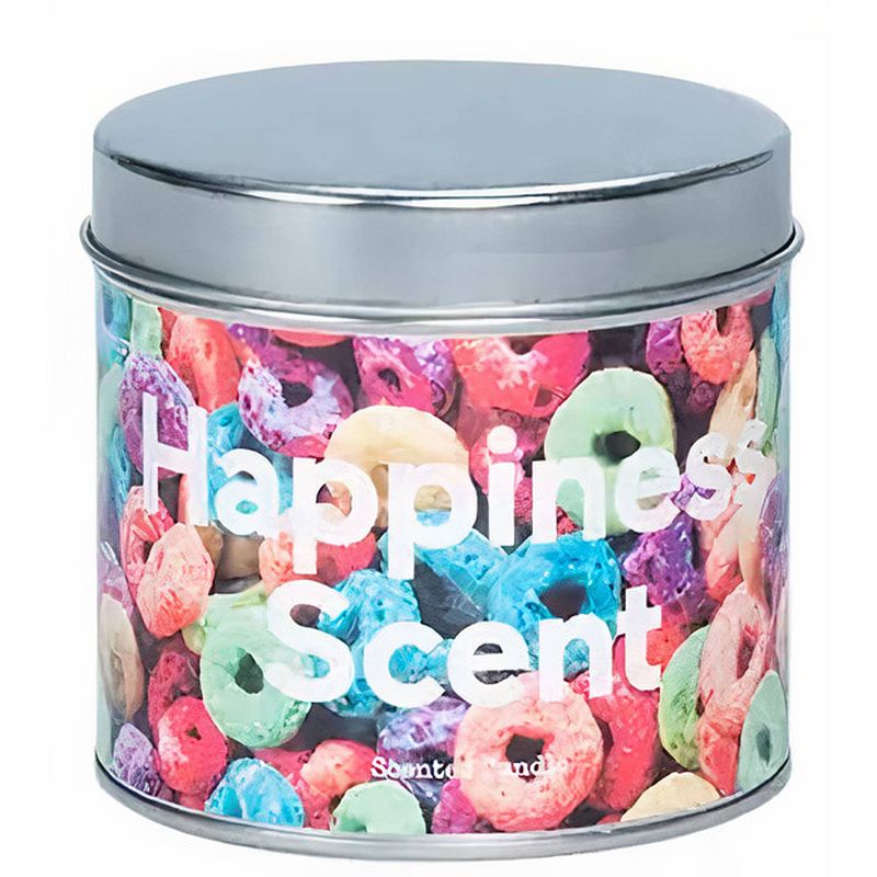 Foto van Doiy geurkaars happiness scent 8,5 cm staal/wax blauw