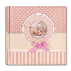 Foto van Fotoboek/fotoalbum matilda baby meisje met 30 paginas roze 31 x 31 x 3,5 cm - fotoalbums