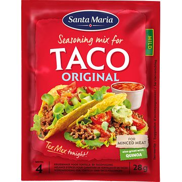 Foto van Santa maria taco kruidenmix mild 28g bij jumbo