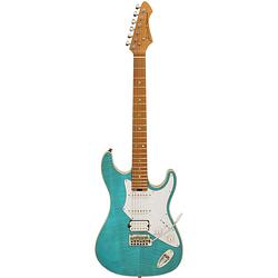 Foto van Aria pro ii hot rod collection 714-mk2 fullerton turquoise blue elektrische gitaar