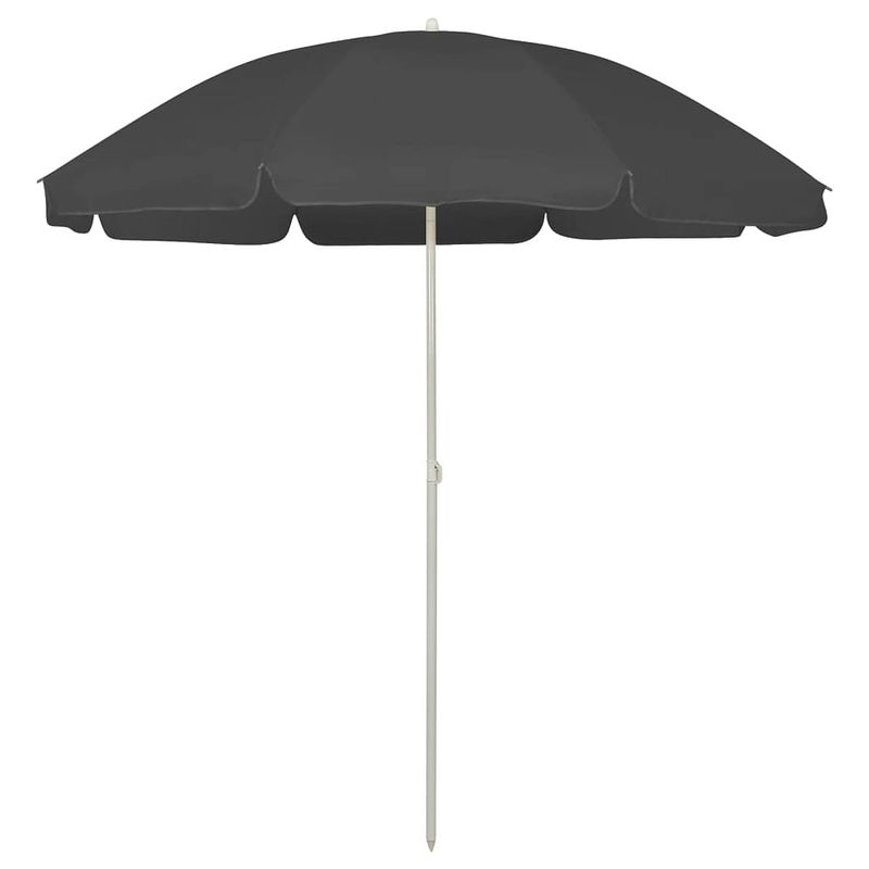 Foto van Vidaxl strandparasol 240 cm antracietkleurig