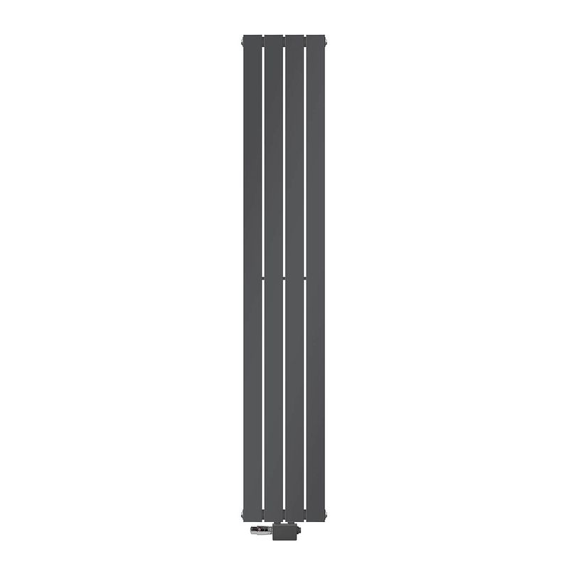 Foto van Paneelradiator dubbellaags 1800x300 mm antraciet met universele aansluitset ml-design