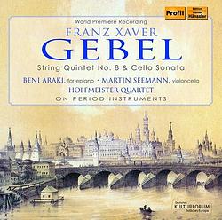 Foto van Gebel: string quintet no. 8 / cello sonata - cd (0881488160680)