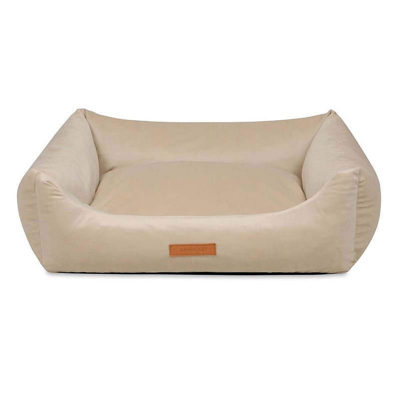 Foto van Animood alex hondenmand xlarge velour- beige