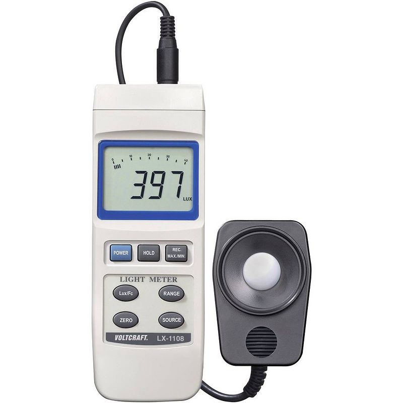 Foto van Voltcraft lx-1108 lichtmeter 0 - 400000 lx