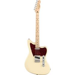 Foto van Squier paranormal offset telecaster olympic white mn elektrische gitaar