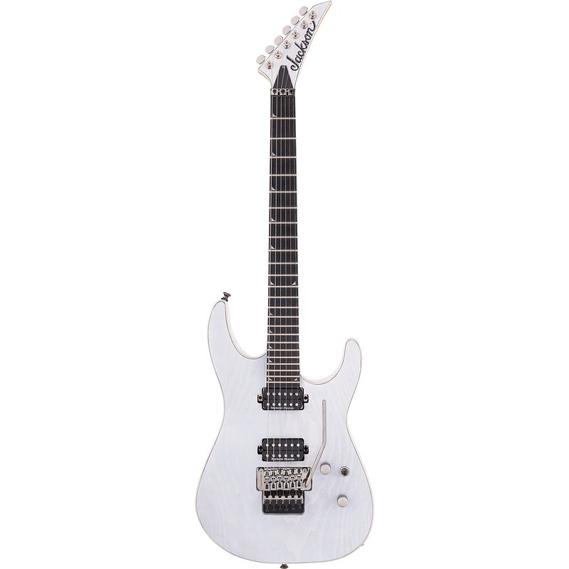 Foto van Jackson pro series soloist sl2a mah unicorn white elektrische gitaar met floyd rose 1000