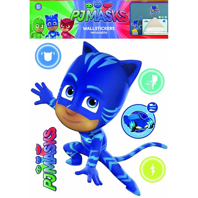 Foto van Pj masks cat boy - muursticker - blauw