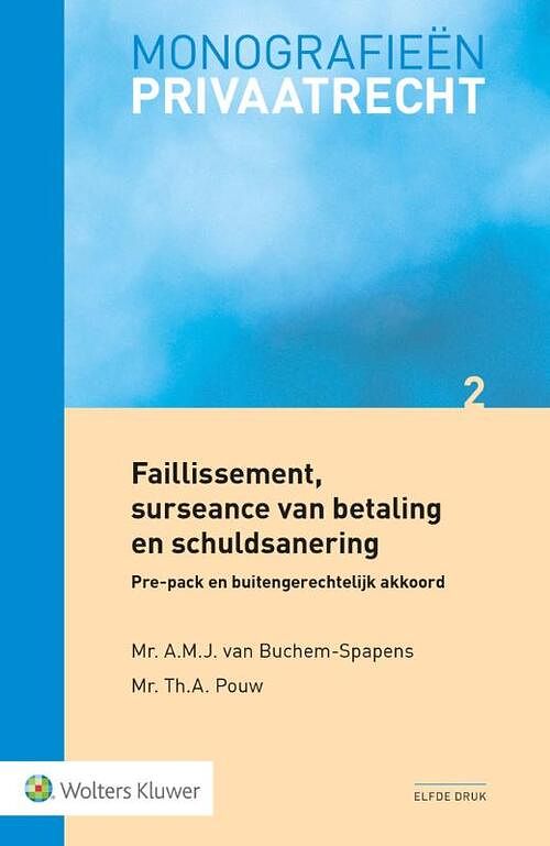 Foto van Faillissement, surseance van betaling en schuldsanering - paperback (9789013170603)