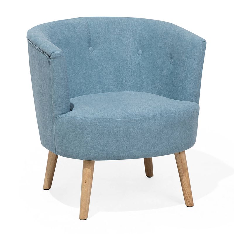 Foto van Beliani odenzen fauteuil polyester 57 x 64 cm