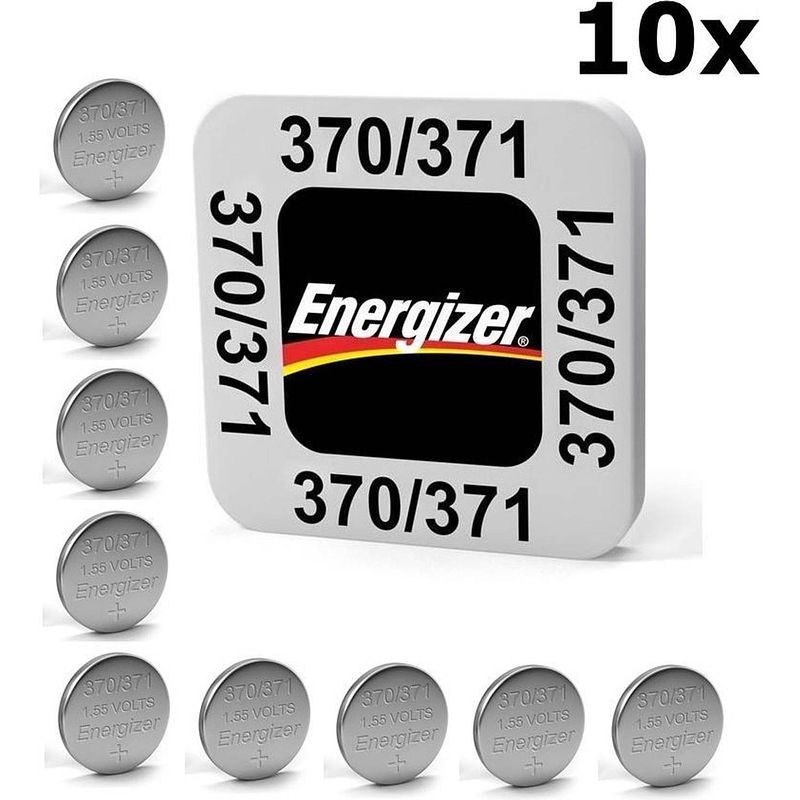 Foto van 10 stuks - energizer 370/371 sr69 1.55v knoopcel batterij