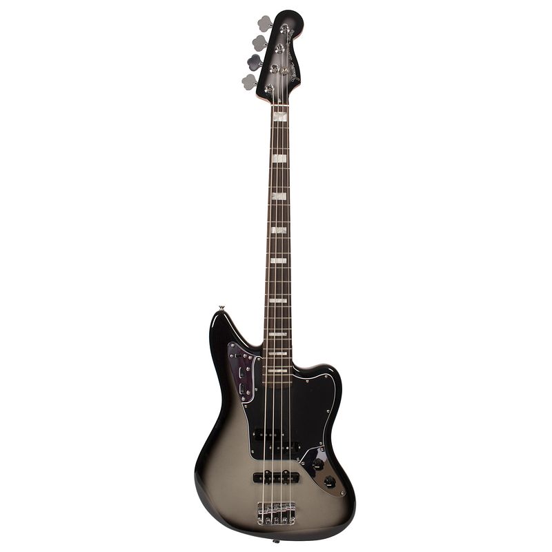 Foto van Fender troy sanders jaguar bass silverburst rw