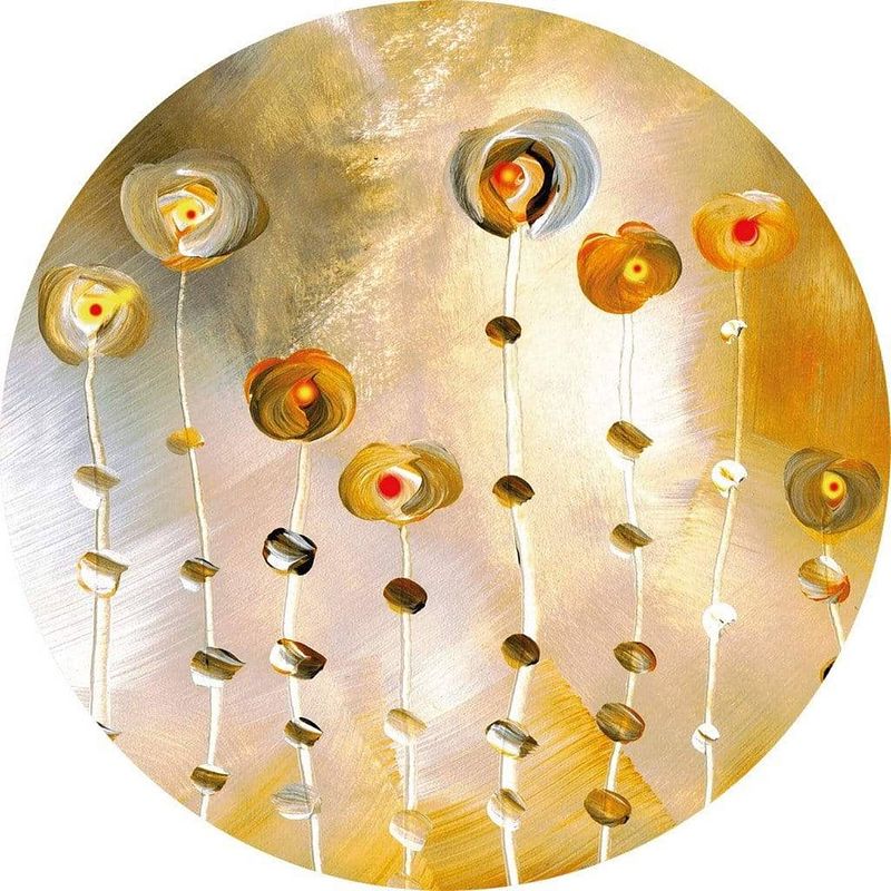 Foto van Wizard+genius golden eye vlies fotobehang 140x140cm rond