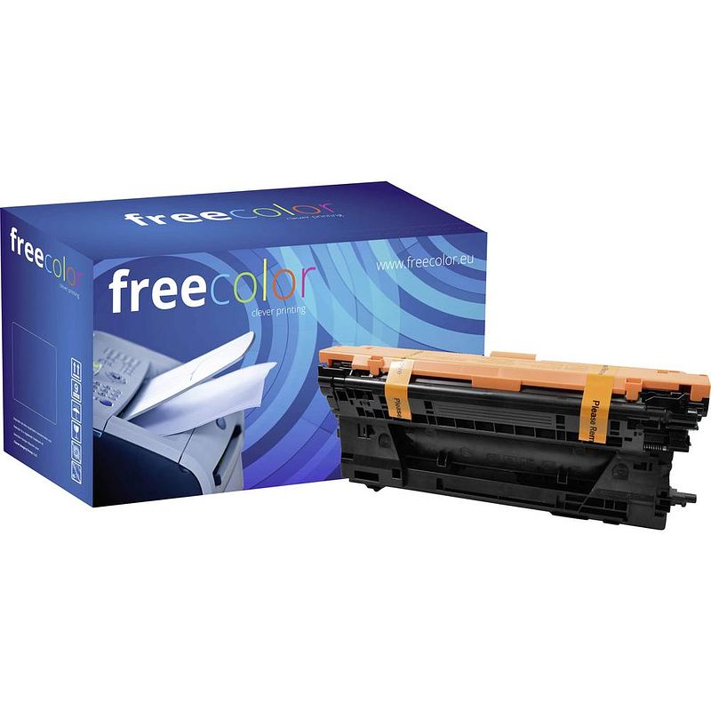 Foto van Freecolor m652k-frc toner single vervangt hp cf450a zwart 12500 bladzijden compatibel toner