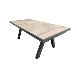 Foto van Tensil uitschuif tafel 205 en 265x103x76cm antraciet