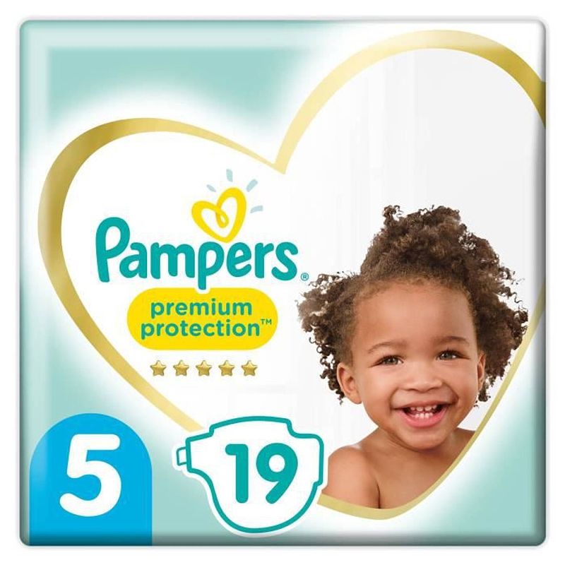 Foto van Pampers 19 premium protection luiers maat 5