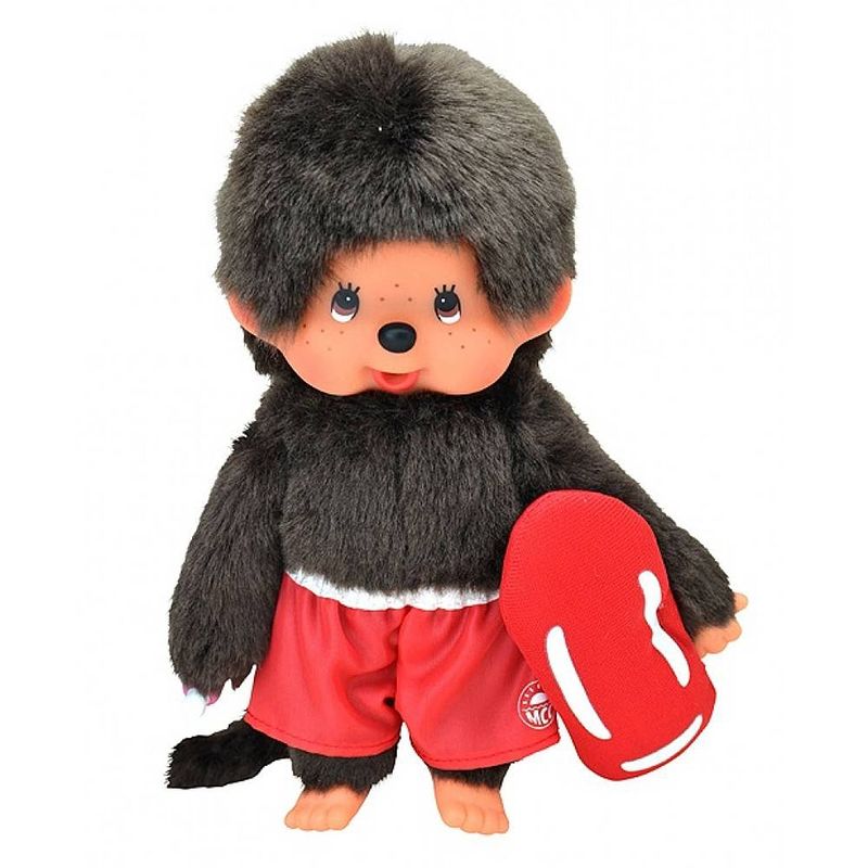 Foto van Monchhichi knuffelpop jongen strandwacht - 20 cm