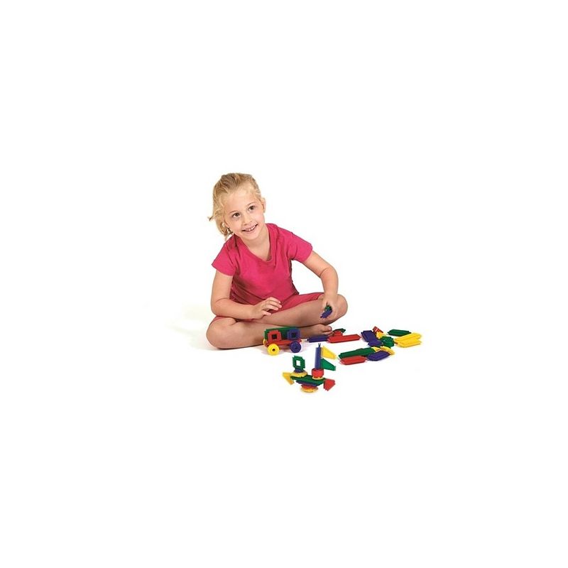 Foto van Edushape bristle blocks / nopper speelgoed - egelblokken - magische brix jumbo set - 140 stuks