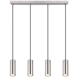 Foto van Moderne hanglamp robby - l:65cm - gu10 - metaal - grijs