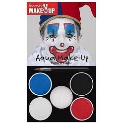Foto van Halloween - schmink set horror clown 5 kleuren - schmink