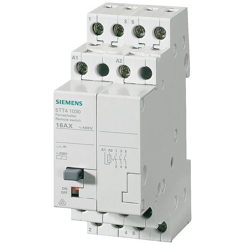 Foto van Afstandbediende schakelaar din-rail siemens 5tt4103-2 3x no 400 v 16 a 1 stuk(s)