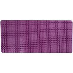 Foto van Msv douche/bad anti-slip mat badkamer - rubber - paars - 76 x 36 cm - badmatjes