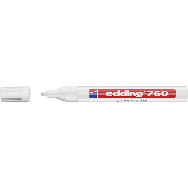 Foto van Edding 4-750049 edding 750 paint marker lakmarker wit 2 mm, 4 mm 1 stuks/pack