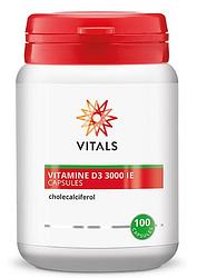 Foto van Vitals vitamine d3 3000 ie capsules